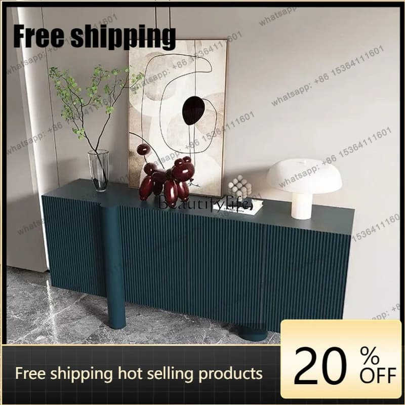 jj5  Best Seller Italy Nordic Minimalist Silent Wind Dining Side Cabinet Baking Paint Green Black Cabinet Shoe Cabinet Creative