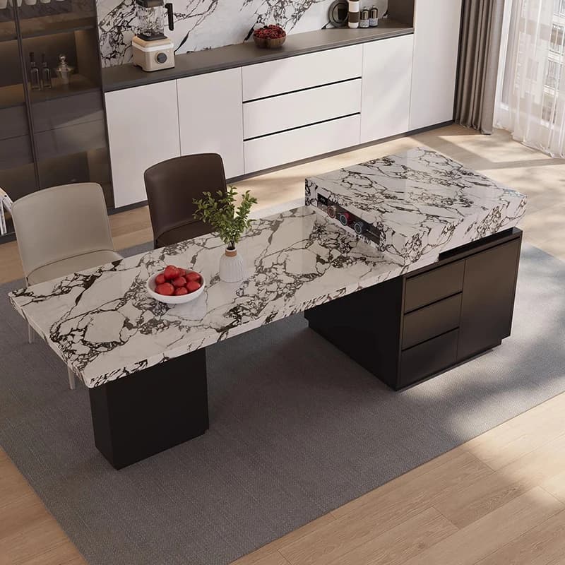Adjustable Marble Kitchen Islands Drawers Luxury Nordic Utility Kitchen Islands Designer Modern Islas De Cocina Mueble Furniture