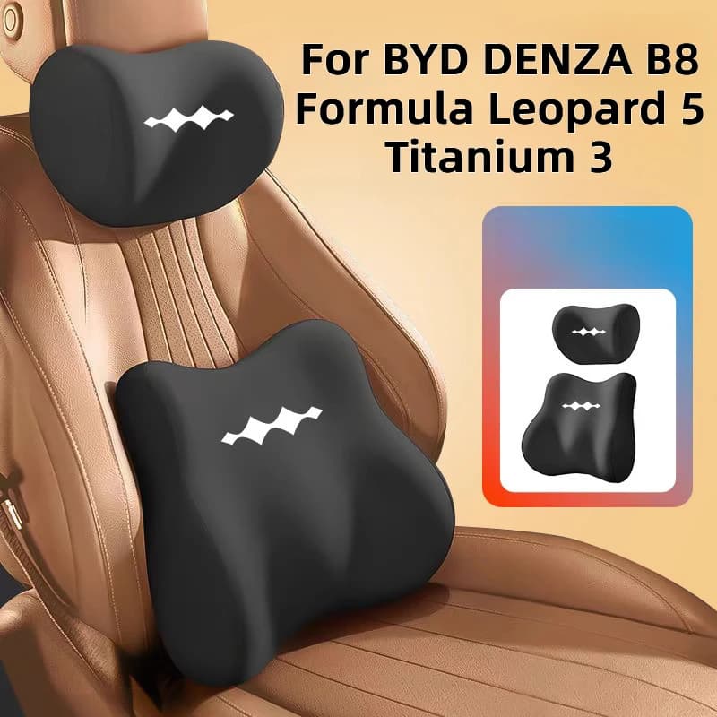 For BYD DENZA B8 Leopard 5 Titanium 3 Special Headrest Lumbar Support Memory Foam Neck Pillow Car Interior Accessories Full Set