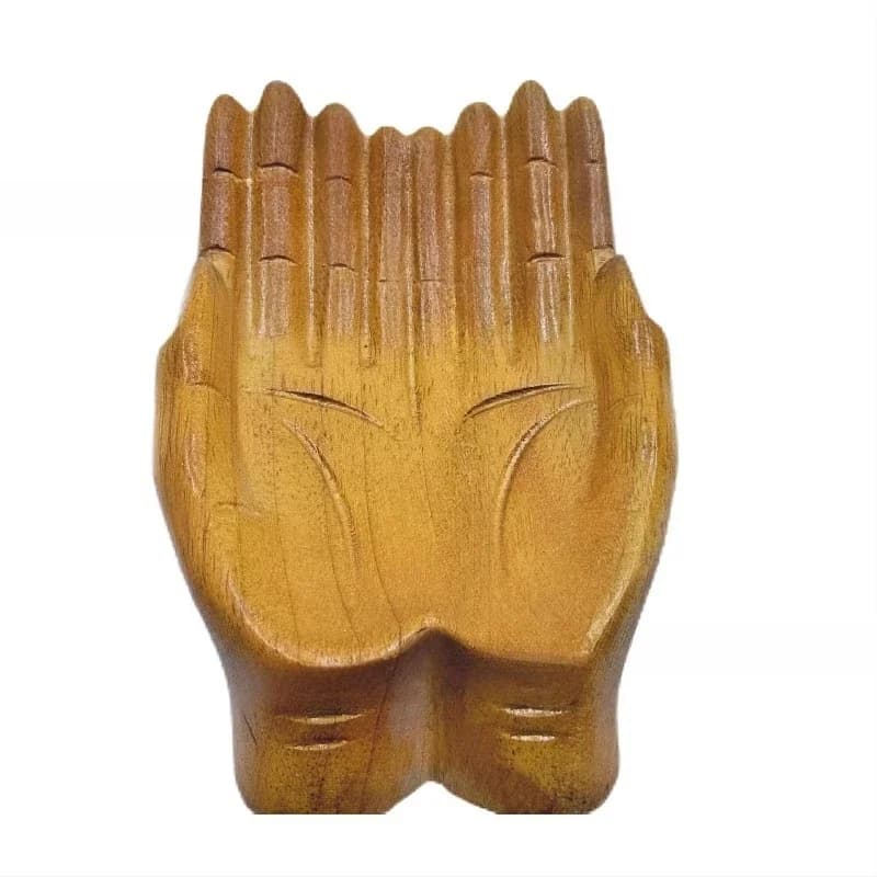 Wooden carving hands provide bowls, crystal racks, storage display racks, hands dragging wooden handicrafts