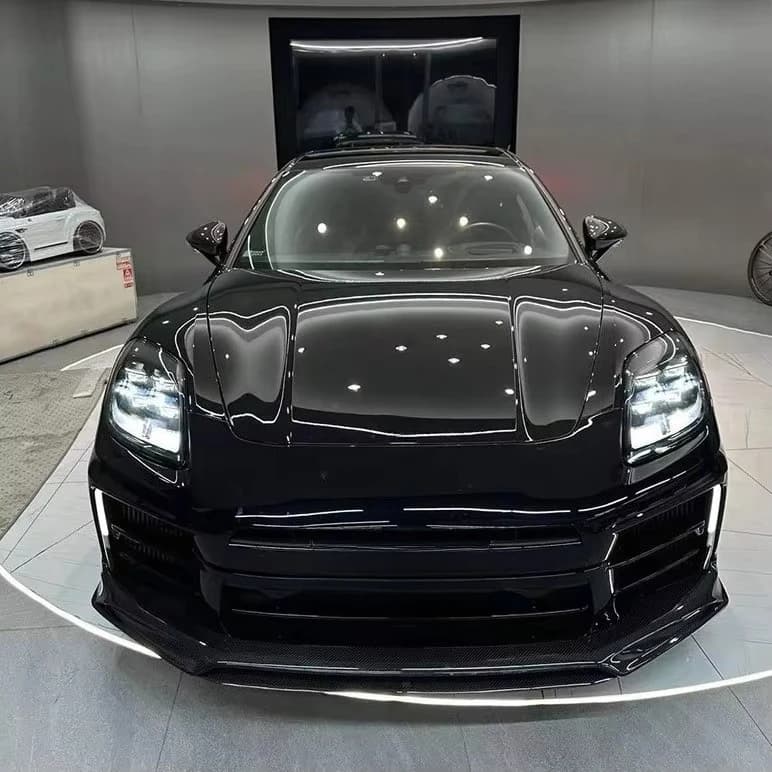 STLF FOR Porsches Panameras 976 Carbon Fiber Front Lip Rear Lip Side Skirt Front and Rear Turbulence Diffusers Upgrade Body Kit