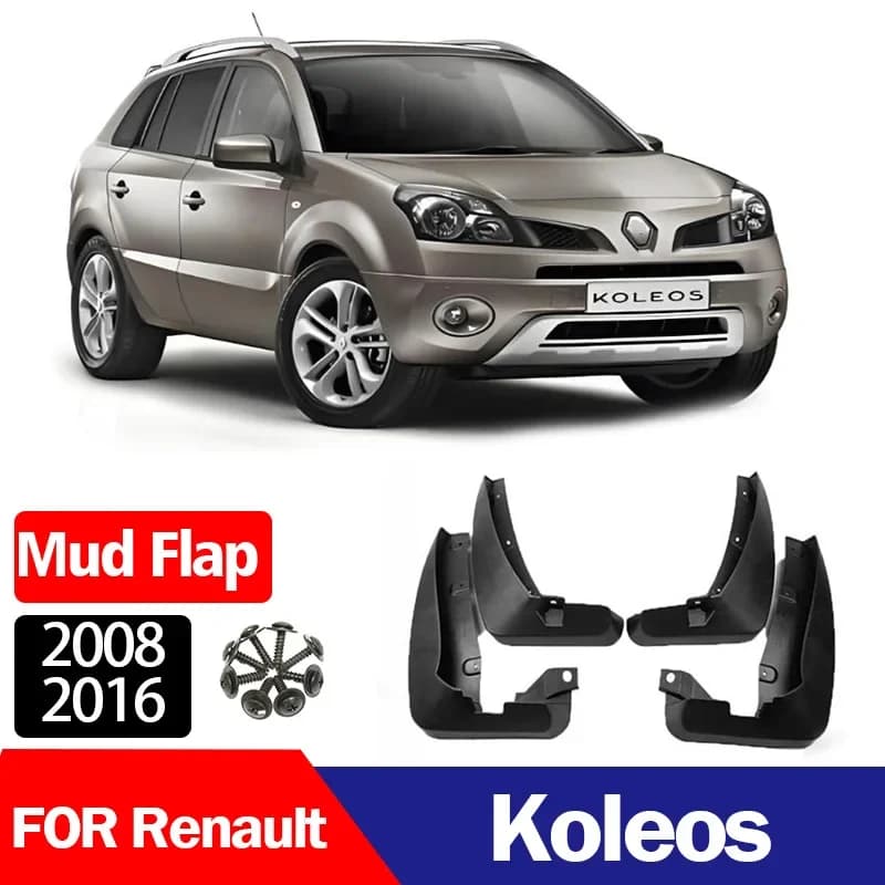For Renault Koleos car tires, mudguards, mudguards, and leather tiles 08-16,Mudguard of automobile tire, mud proof and water