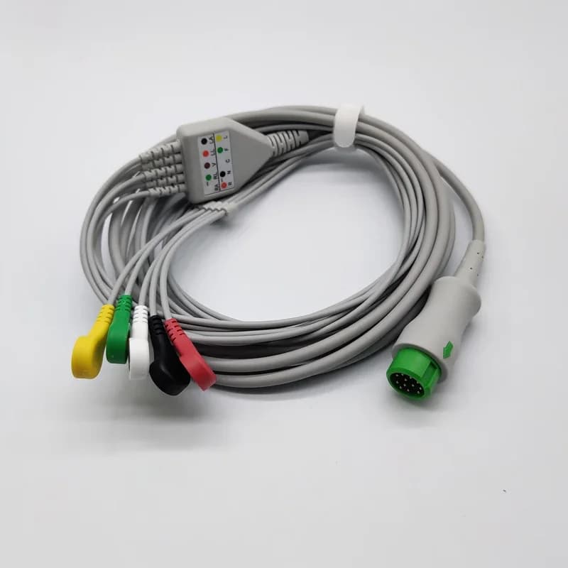 2PCS--040-00961-00 EA6251BiPM 8/10/12 ECGs cable