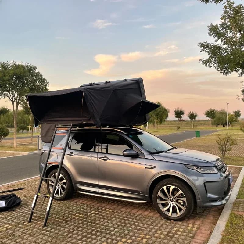 Carpa de techo  coche  carcasa dura  aluminio con portaequipajes