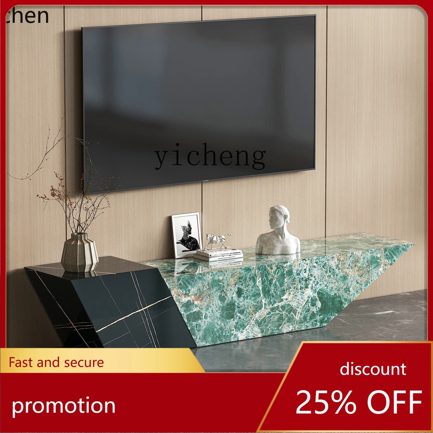 HXL TV cabinet living room high-end living room Italian minimalist floor