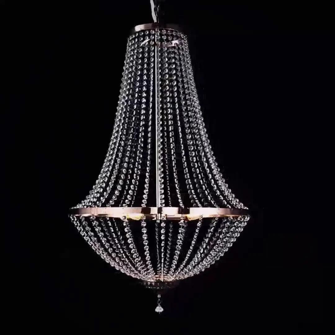 2-8 pcs Luxury Wedding Hall Mall Shop Ferris Wheel Crystal Light Frame European Decorative Iron Ceiling Pendant Arch Display