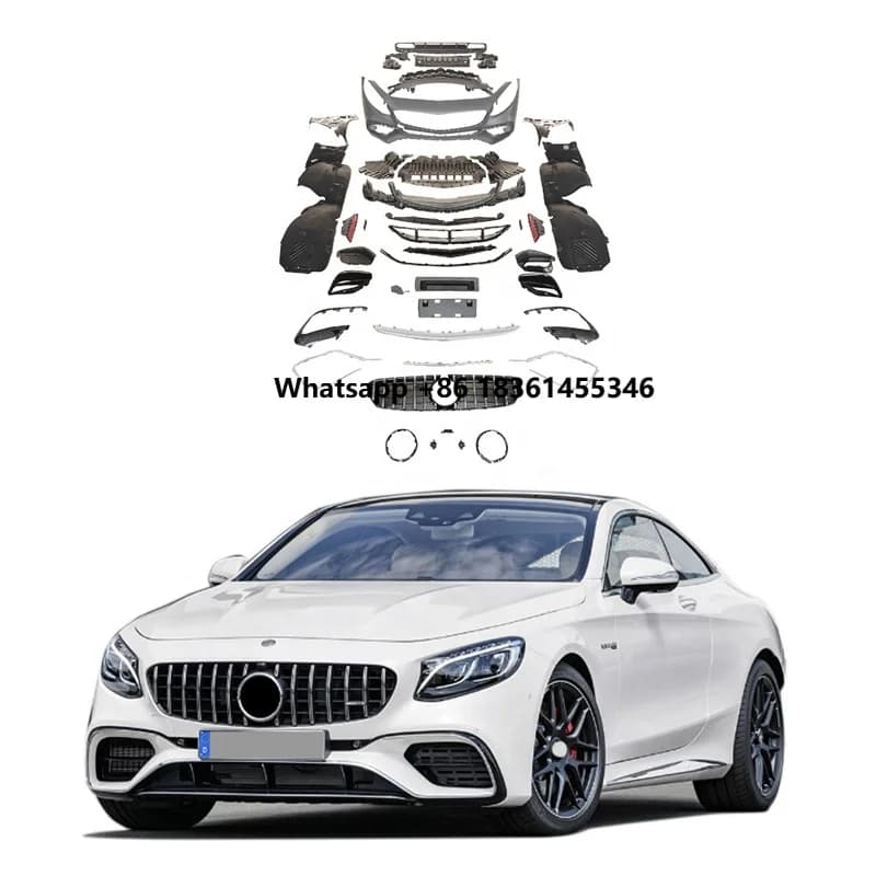For S-Class Coupe W217 Upgrade S63 C217 Facelift Car Bumpers Auto Parts Car Accessories Wholesale Body Kits