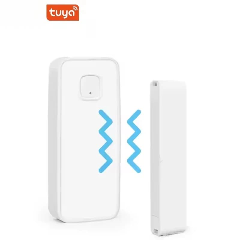 Tuya Wireless Smart Vibration Shock Detector Smart Life App Remote Control Door Window Anti-theft Alarms Home Security Sensor