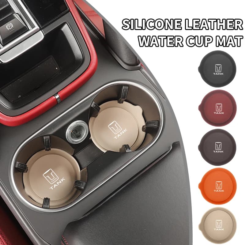 Car Coaster Mug Drinking Pad Cup Non-Slip Mat Accessories Pads For Great Wall GWM Tank 300 Tank500 City 300 Border 400 500