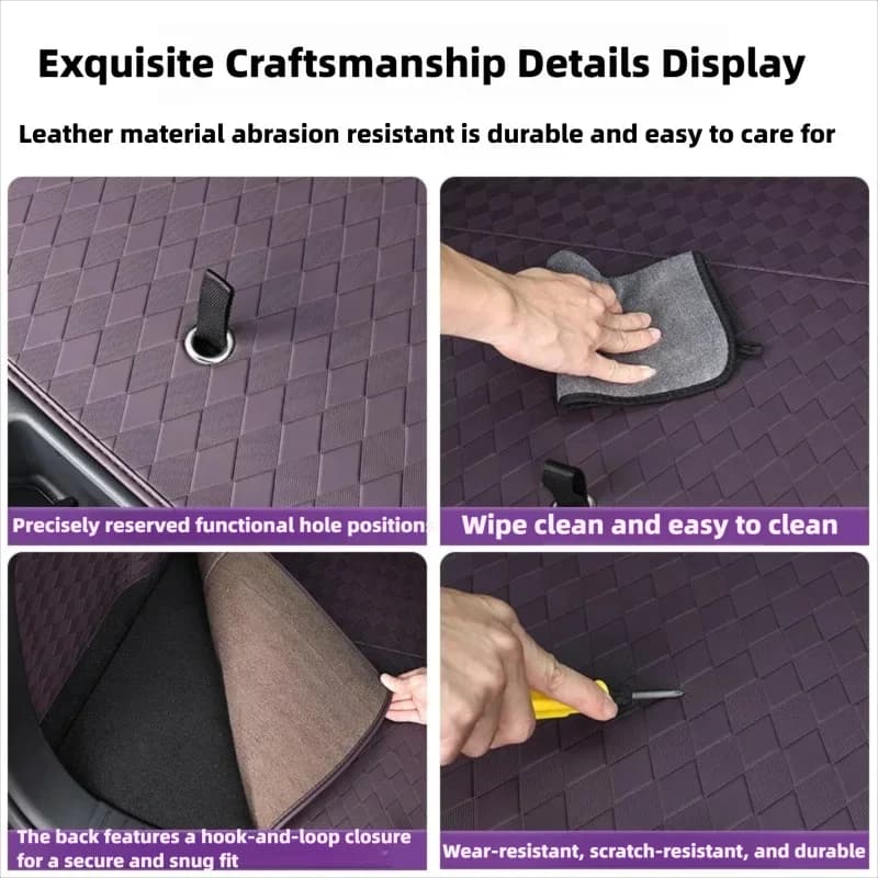For Mazda CX-6e EZ60 J90A EPA1 2025 2026 Car Boot Mat Rear Trunk Liner Cargo Leather Floor Carpet Tray Protector Accessories Mat