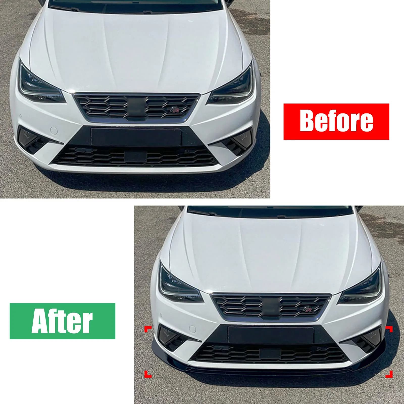 Front Bumper Lip Diffuser Splitter Spoiler Bodykit Tuning For Seat Ibiza MK5 Standard/FR 2018-2023