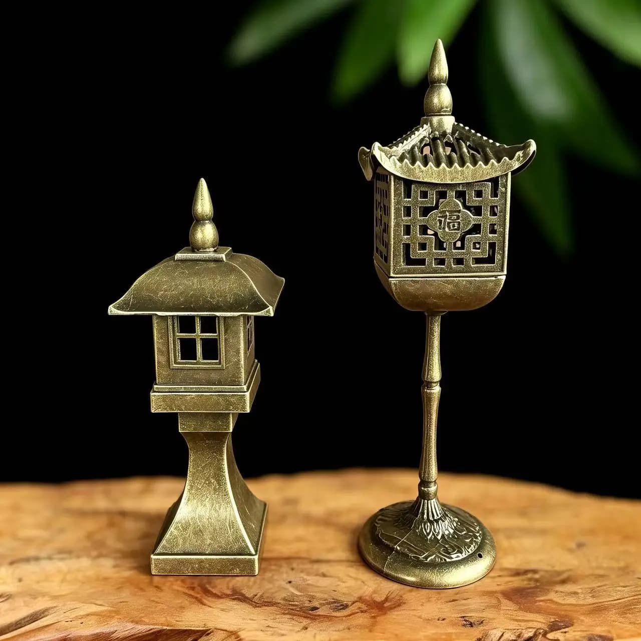 H1 Chinese palace lamp incense burner alloy high foot creative sandalwood agarwood burner household aromatherapy burner