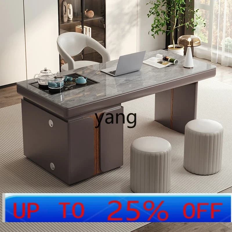 LH   tea table desk integrated modern simple high-end intelligent voice lifting tea table