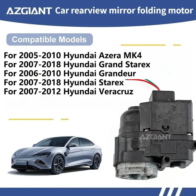 AZGIANT Car Wing Mirror Authentic Folding Motor Power Assembly For Hyundai Azera MK4/Grand Starex/Grandeur/Starex/Veracruz R/L