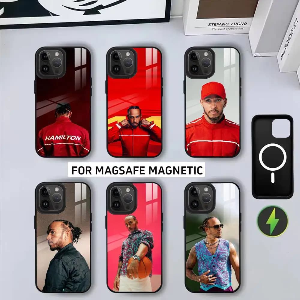 Cool L-Lewis H-Hamilton-es Phone Case For iPhone17,16,15,14,13,12,11 Plus,Pro Magnetic For Magsafe Wireless Charging