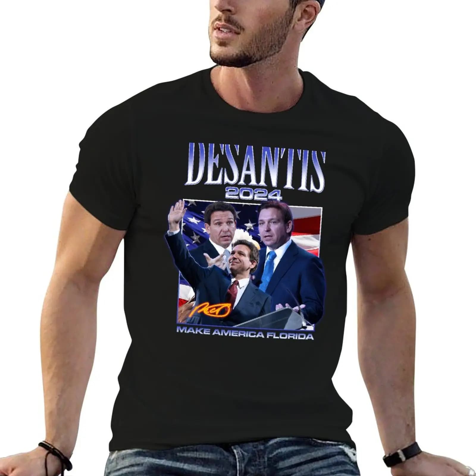 Ron DeSantis 2024 DeSantisland Make America Florida T-Shirt valentines boutique clothes hippie clothes anime shirts men