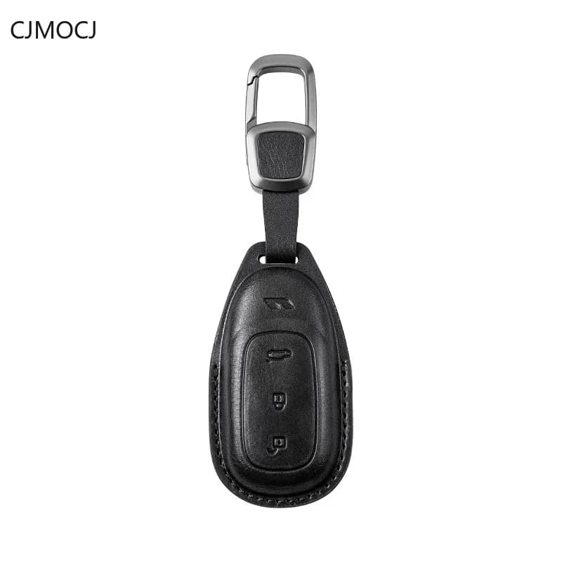 For Li Auto One Key Case Cover 2021, Genuine Leather Car Key Fob Shell, ALuxury Creative Smart Keychain, Li Auto Accessories