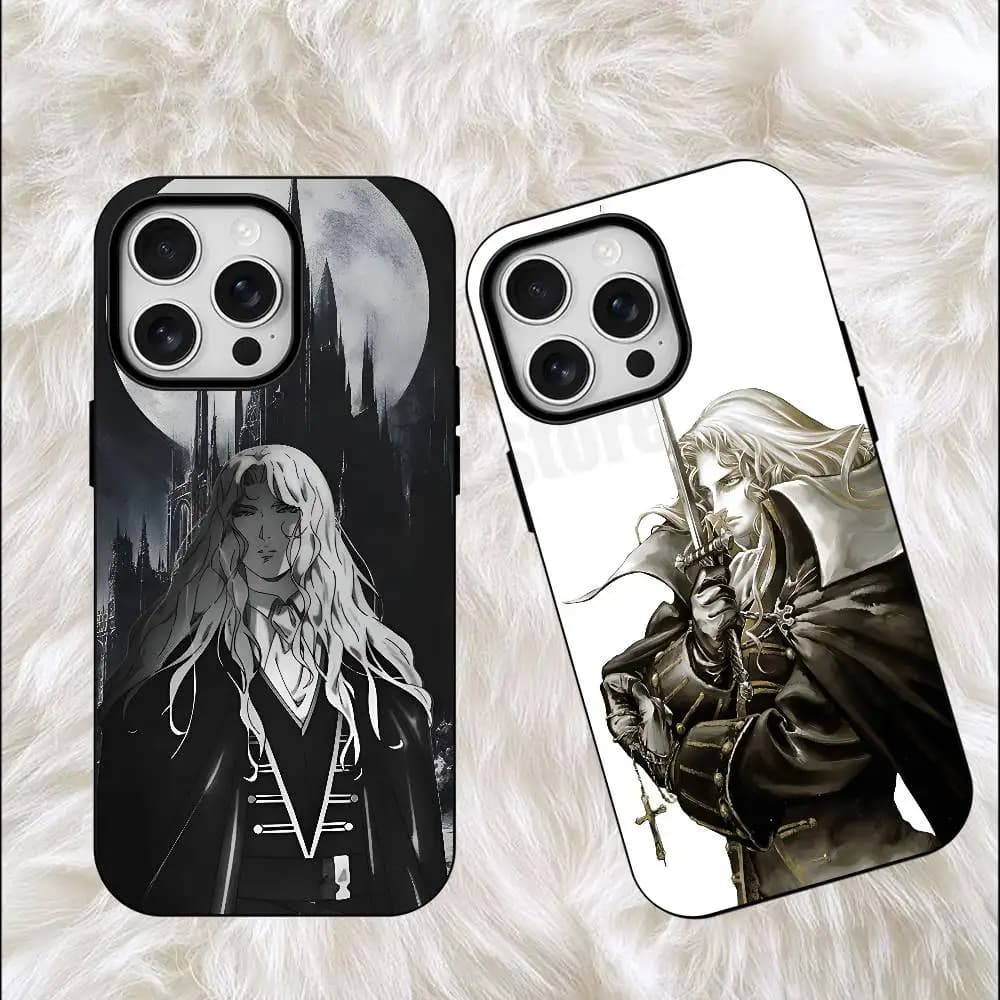 A-Alucards Vampire Frosted Soft For Phone Case For Iphone 11,12,13,14,15,16,17 Pro Max XS Wireless Charge Magnetic Bumper Cover