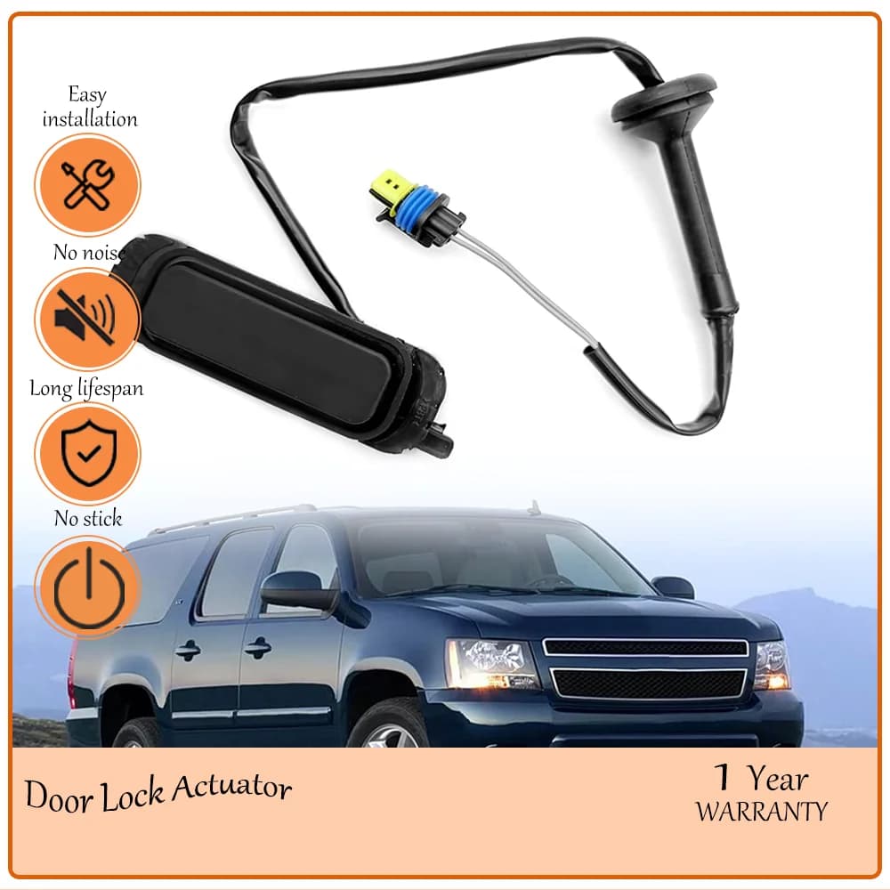 Black Tailgate Release Switch with Pre-wired Design, Corrosion-resistant Construction Fit Chevrolet GM Cadillac oem 15106857