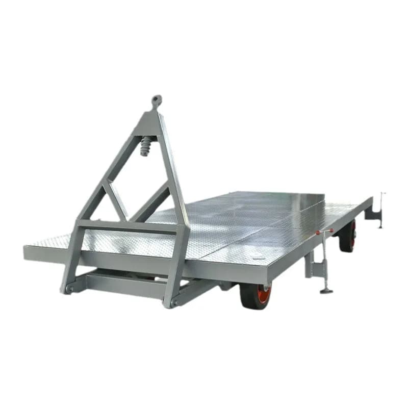 Heavy-duty traction flatbed truck, luggage transportation factory checked goods turnover forklift