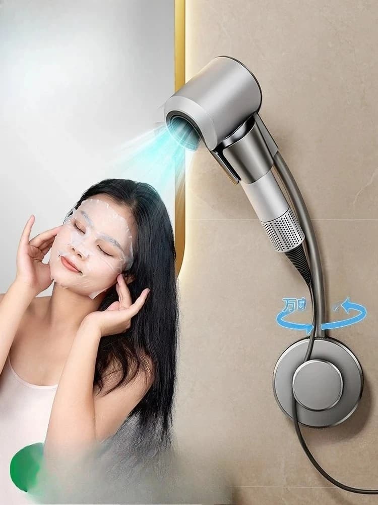 Suction cup Hair dryer Lazy bracket Bathroom Free hands Hair dryer Shelf