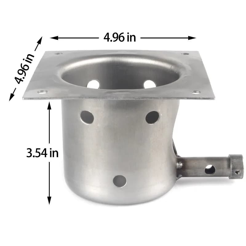 Oven Oven Spare Parts Iron Burning Box Cupping Tank 127 * 127mm Stretch