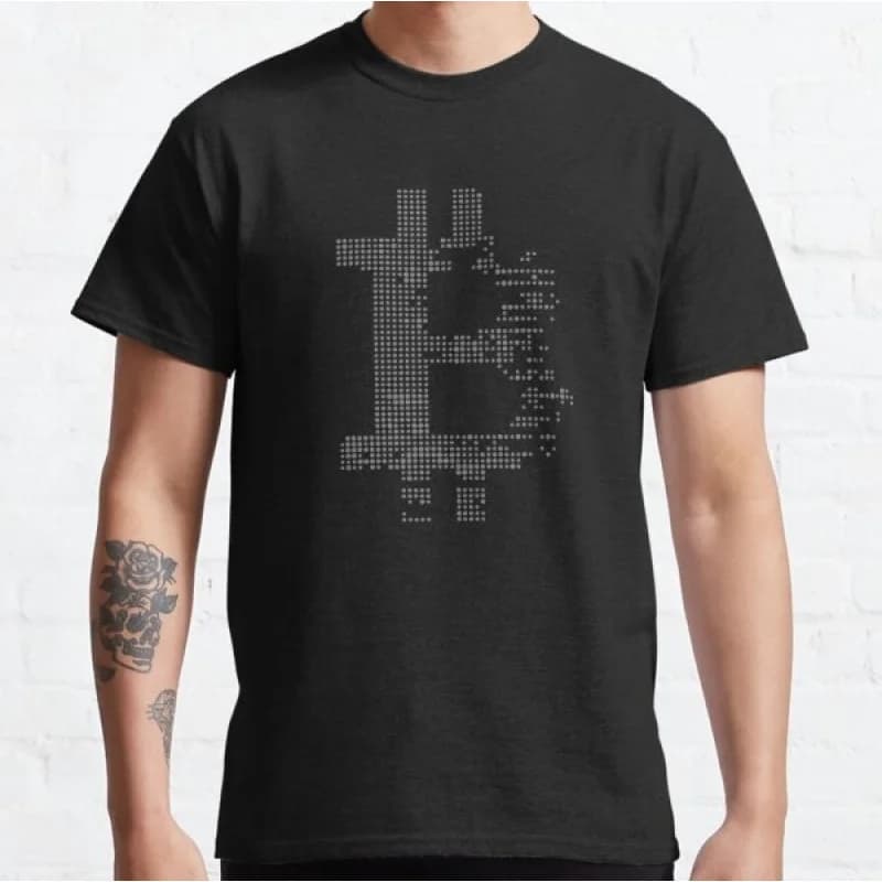 0426 Retro style Gift t shirt for Crypto Traders BTC Fan Bitcoin Symbol tee 100% cotton printed Graphic clothes All size tops