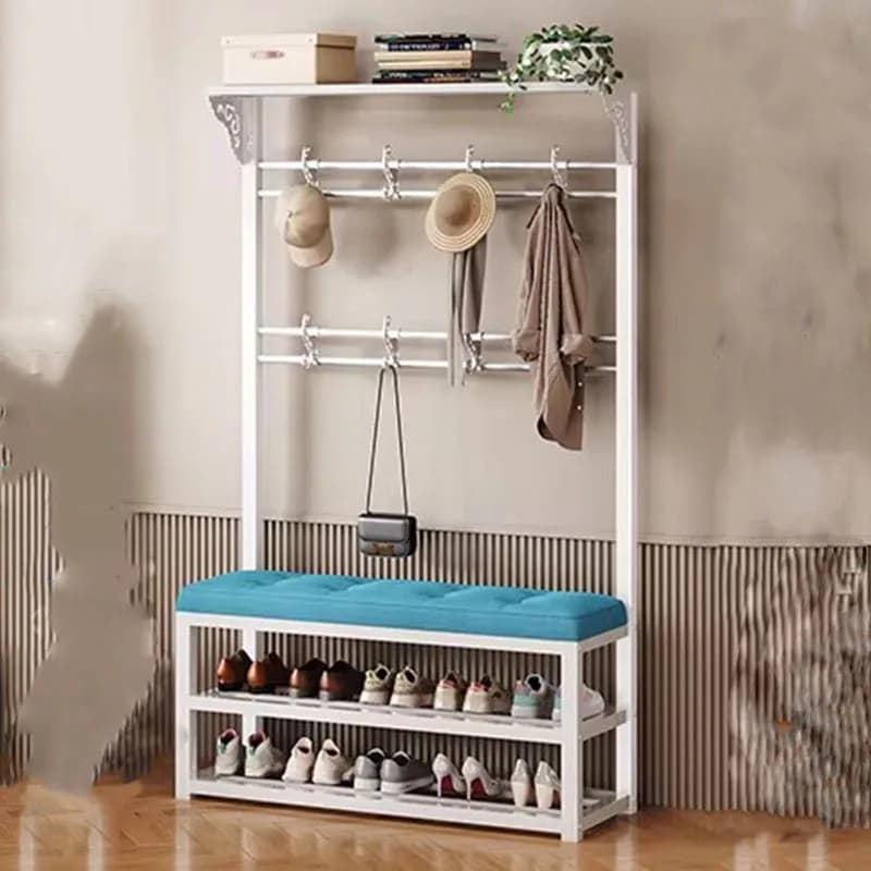 Storage Standing Coat Racks Clothes Organizer Shoe Open Luxury Living Room Hotel Coat Racks Metal Perchero Trendy Furniture