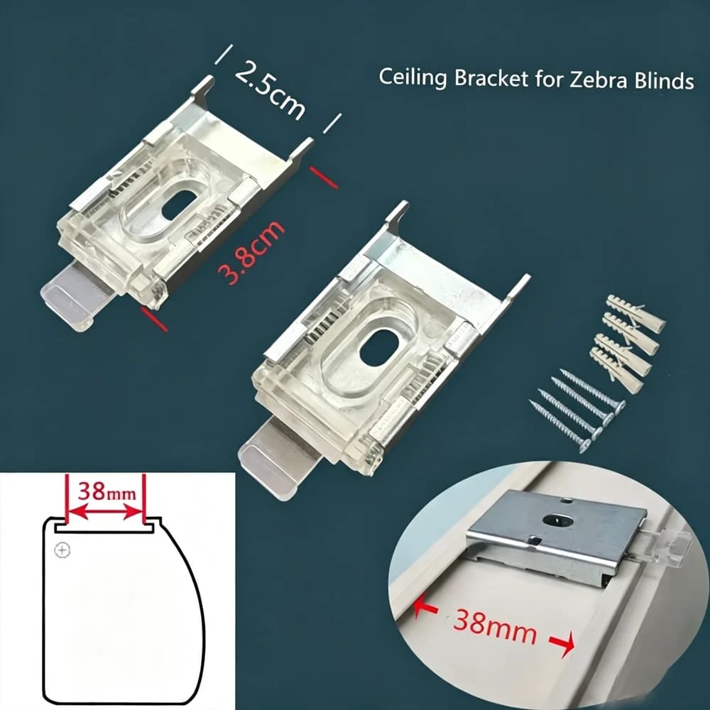 Ceiling Brackets For Zebra Blinds Top Loading Mounting Blinds Accessories