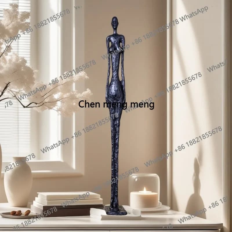 70cm Bronze Sculpture of Alberto Giacometti's Grande Femme Bronze Statue Abstract Hot Cast Art Crafts For Home Decor Collection