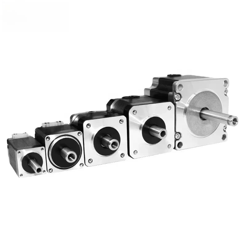 2pcs DC Square/Round 20/28/35/36/42/57mm Nema 8/11/14/15/17/23 Hollow Shaft Double Shaft Stepper Motor for SMT Placement Machine
