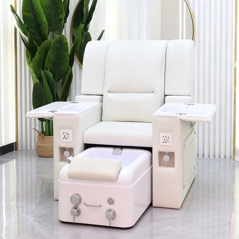 Modern Nail Salon Furniture Foot Manicure Spa Chair Luxury Electric Reclining Massage Pedicure Spa Chair with Hand Sink