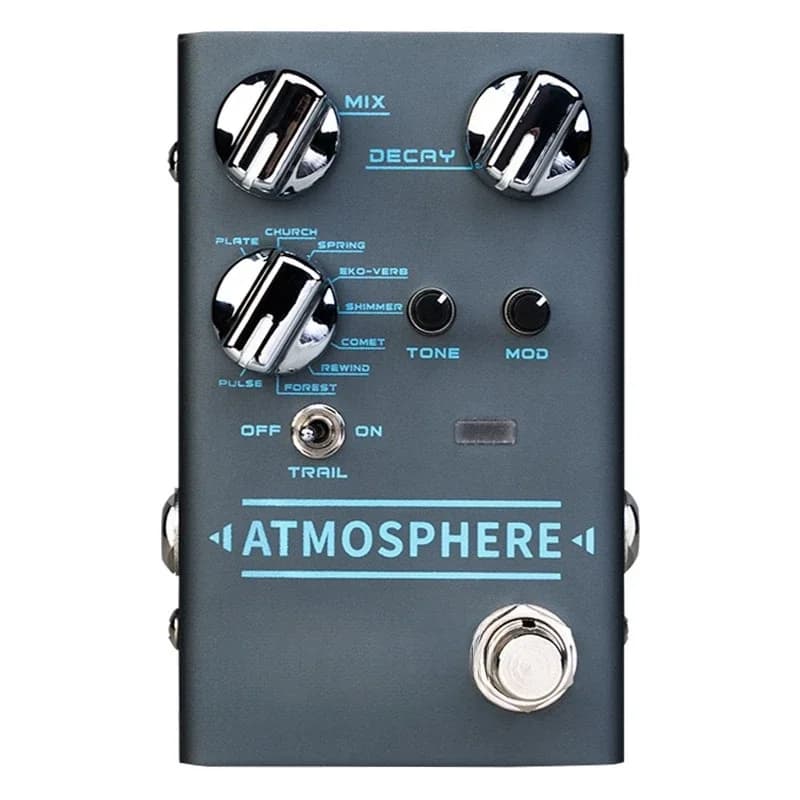 Electric guitar monolithic effects, distortion overload looper drum machine backing track reverb