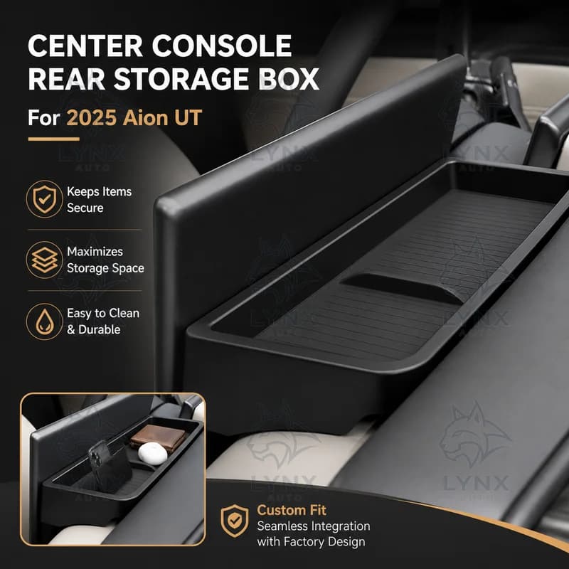 For 2025 Aion UT Center Console Screen Rear Storage Box Car Storage Organizer Auto Interior Modification Accessories