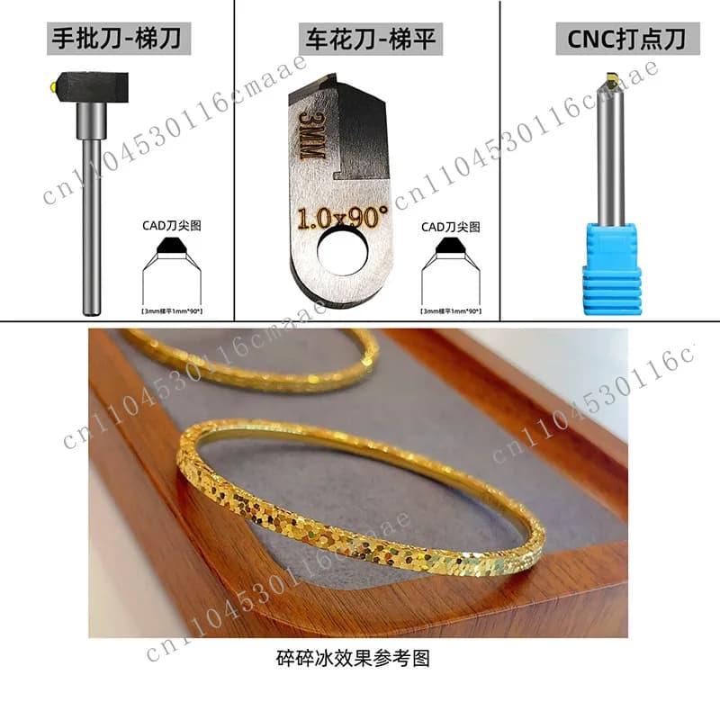 Tool Gold Silver Copper Aluminum Crushed Ice Carving Knife Diamond Car Flower Knife Shop Bracelet Pattern