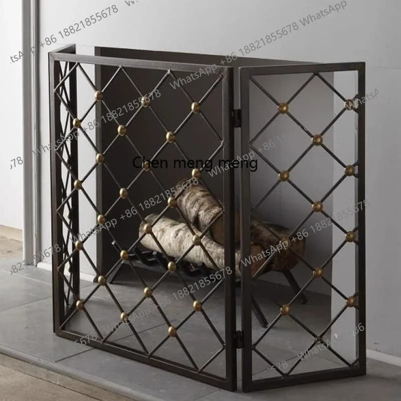 cc182Fireplace core simulation fire decorative screen real fire fireplace fire guardrail partition living room fireplace shelf