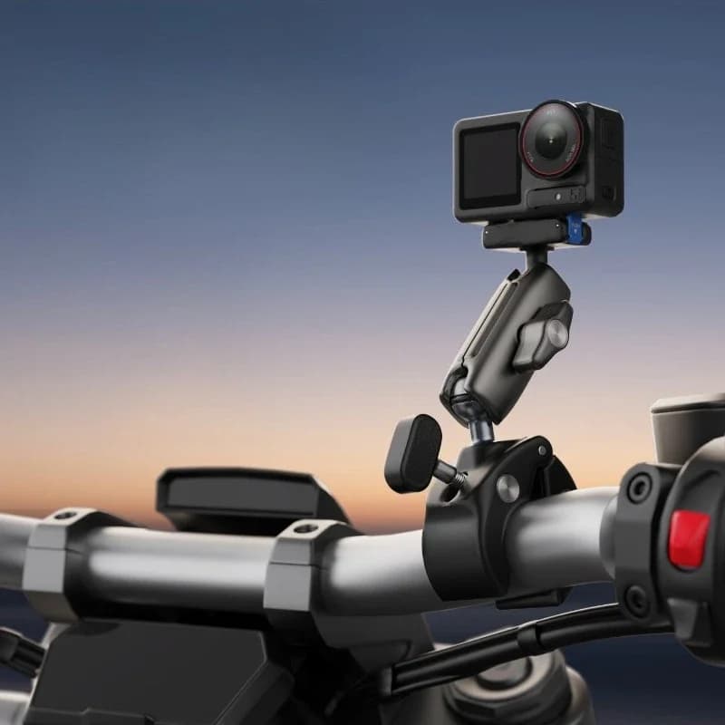 Quick-release universal tube clip, metal magnetic attraction, two-jaw adapter seat, cycling bracket, sports camera holder.
