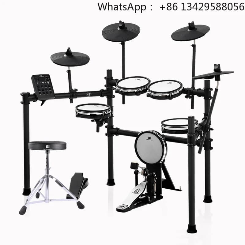High Quality PDX540 Electronic Drum Set Dual-Trigger 5 Drums and 4 Cymbals with Mesh Head Portable Percussion Instrument