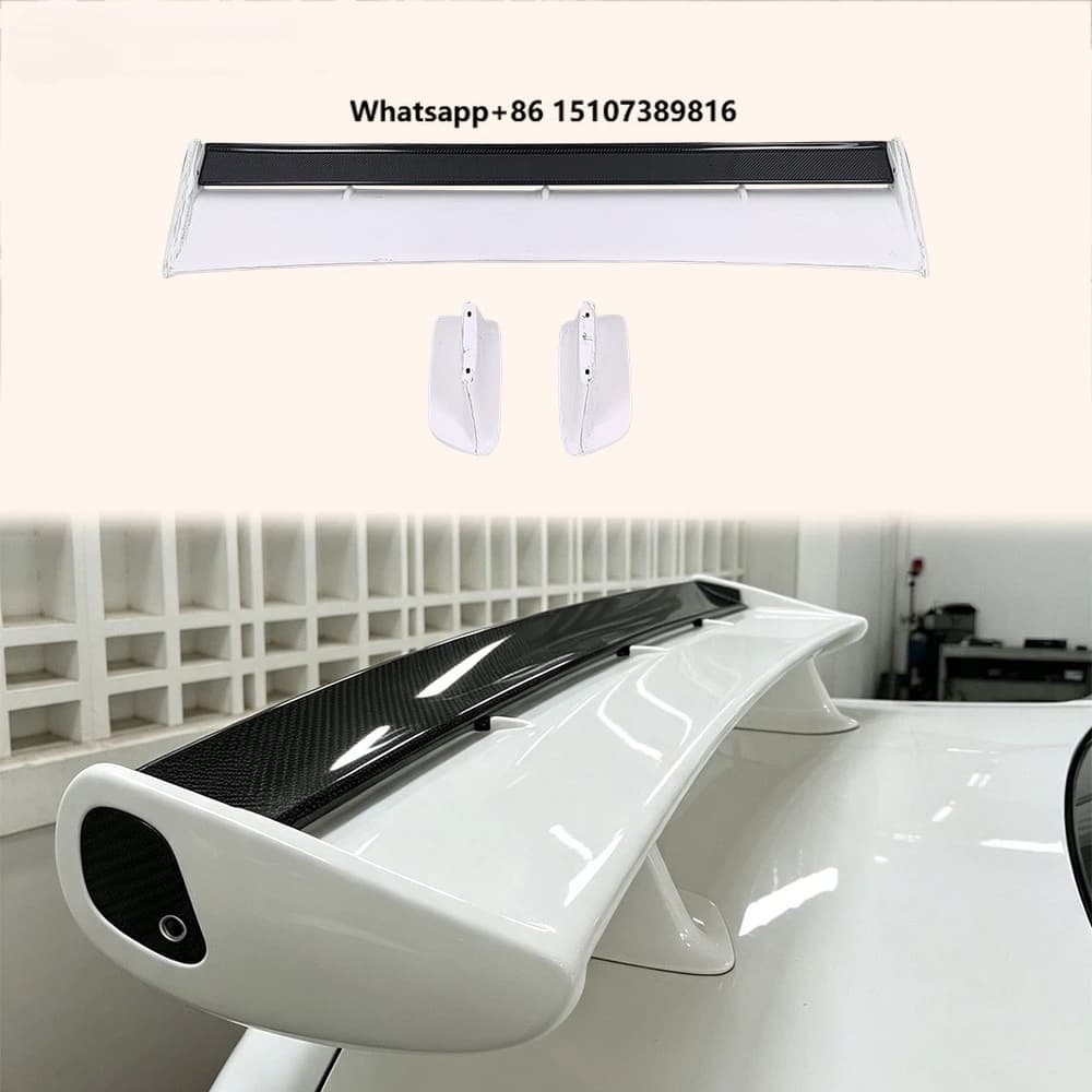 For R34 GTR OEM Rear Spoiler With Blade + Caps + Stand Partial Carbon Fiber(blade+caps)