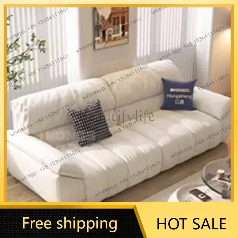 LJY White Sectional Living Room Sofas Couch Office Children Luxury Recliner Outdoor Sofa Love Seat Floor Muebles Trendy Furnitur