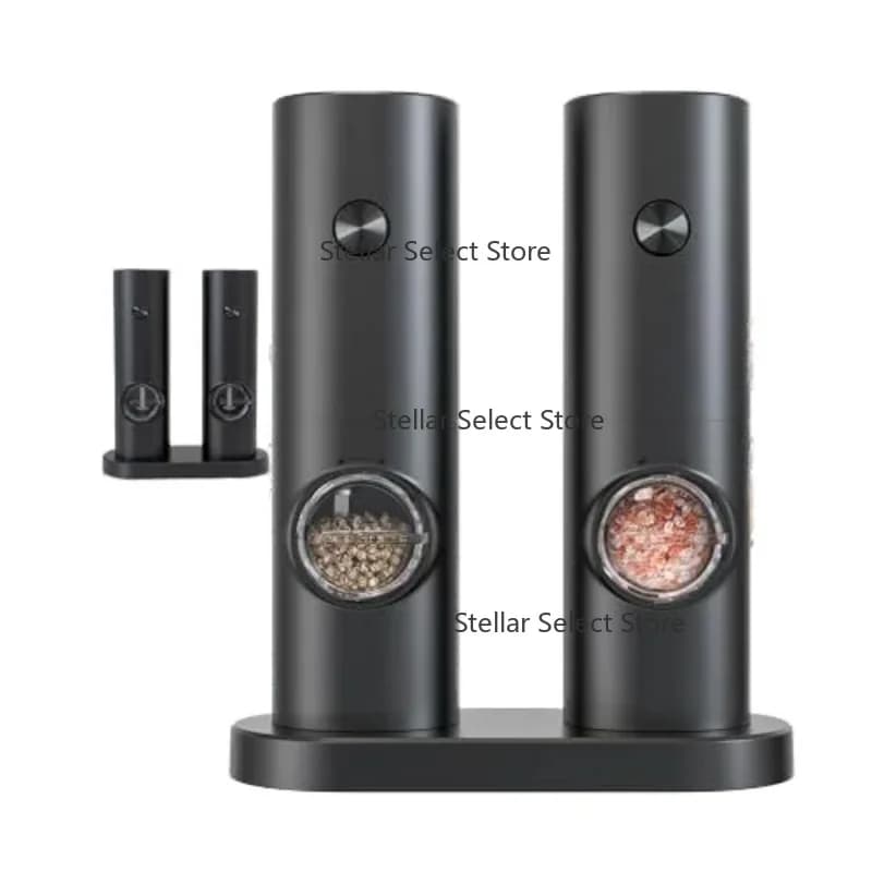 Wholesale Hot Sale Electric Automatic 2 in 1 Household LED Light Salt and Pepper Grinder Set