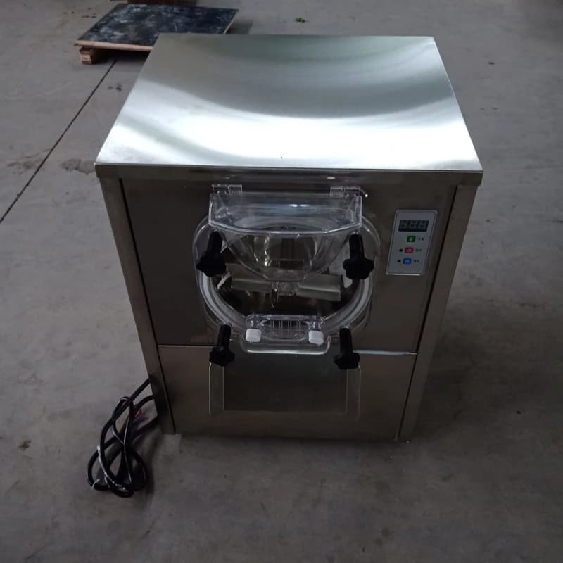 2025 New Hot Selling Commercial Tabletop Hard Ice Cream Maker Hard Fruit Ice Cream Making Machine