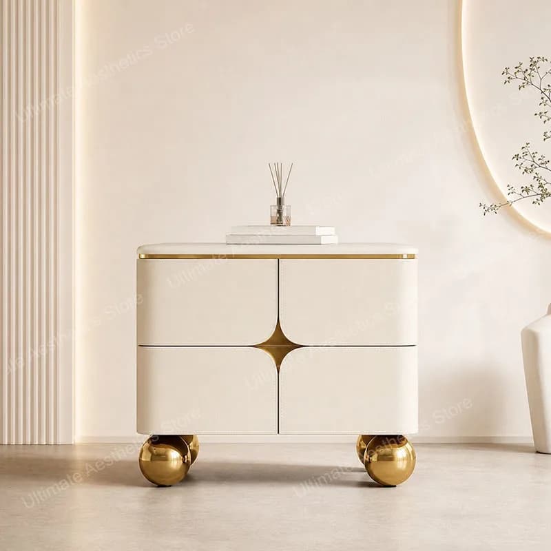 Storage Practical Bedside Table Creative Beautiful Light Luxury Side Table Quality Delicacy Mesita De Noche Bedroom Furniture