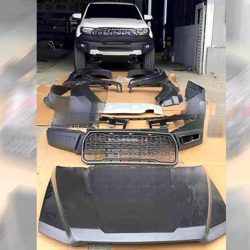 High Quality Body Kit For Ranger T6 T7 T8 2012-2020 Upgrade To 2015 F150 Raptor Mod Parts