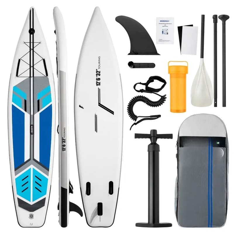 Travel paddleboard, cruising paddleboard, extra-long paddleboard, pointed paddleboard