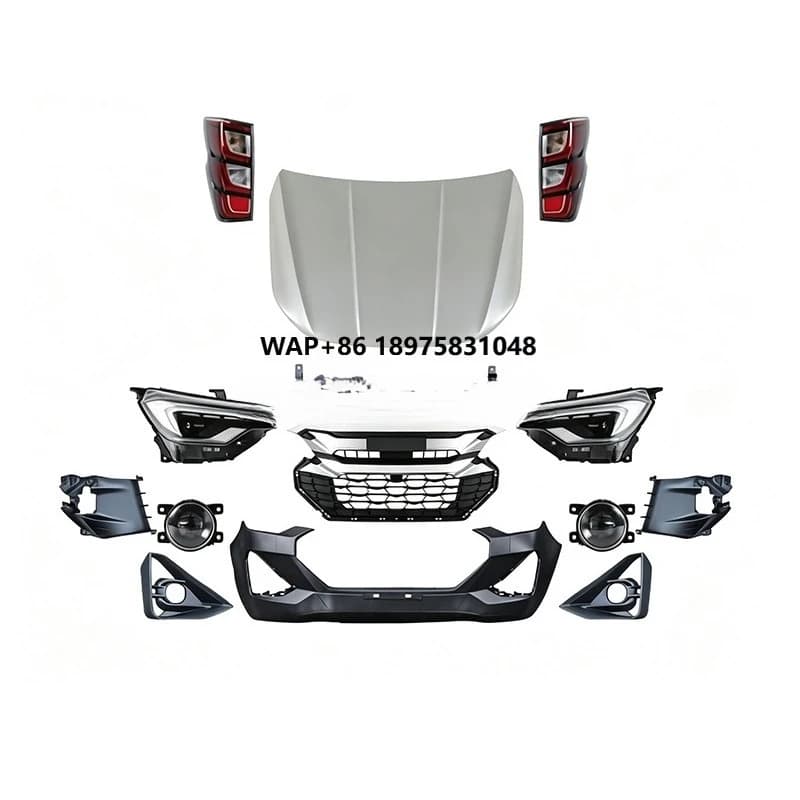 2025 Facelift Front Bumper Exterior Body Kit Modification for Isuzu D-MAX 2021-2024 Third Generation  Old to New Upgrade Parts