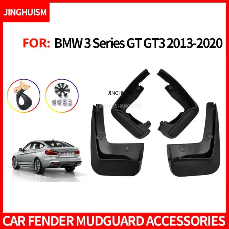 Mudguards Fenders for BMW 3 Series GT GT3 2013-2020 Black ABS Automotive Tire Accessories Car Exterior Decor Protective Parts