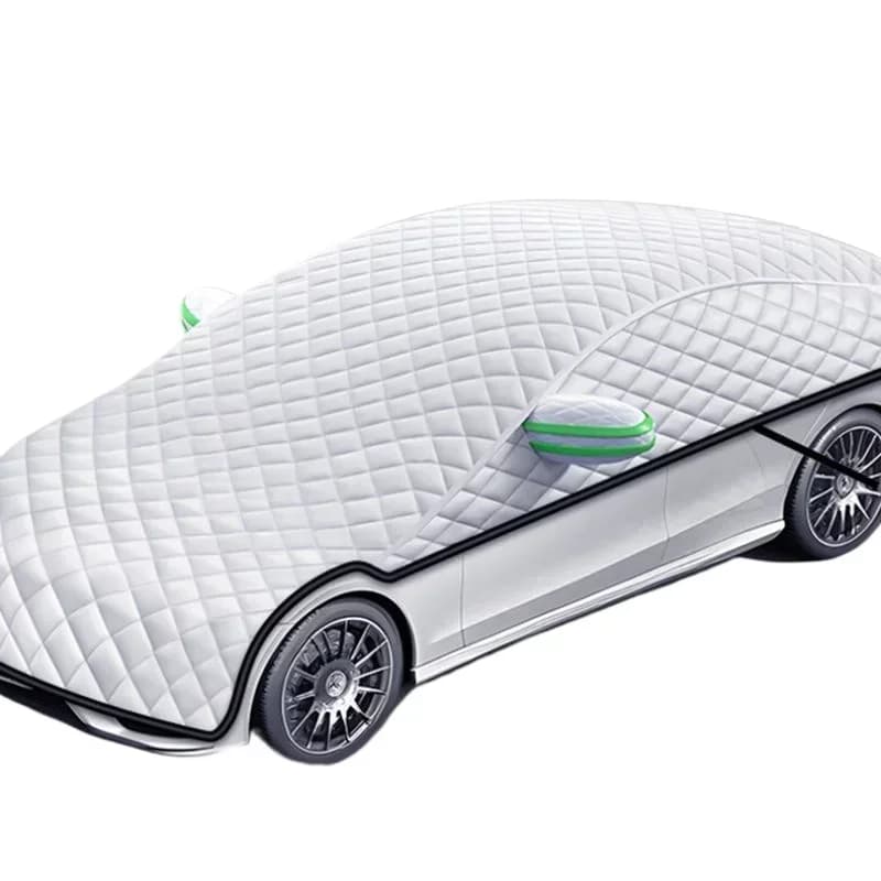 Car sunshade half cover car coat thickened sun protection heat shield rain and snow cover front shield car sunshade