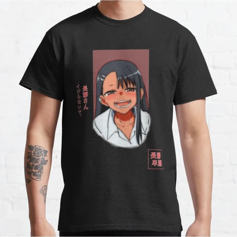 0503 Dont Toy With Me Nagatoro Hayase Gift for Anime lover 100% cotton Y2K clothes O -Neck Short Sleeve Graphic T-Shirt S-6XL