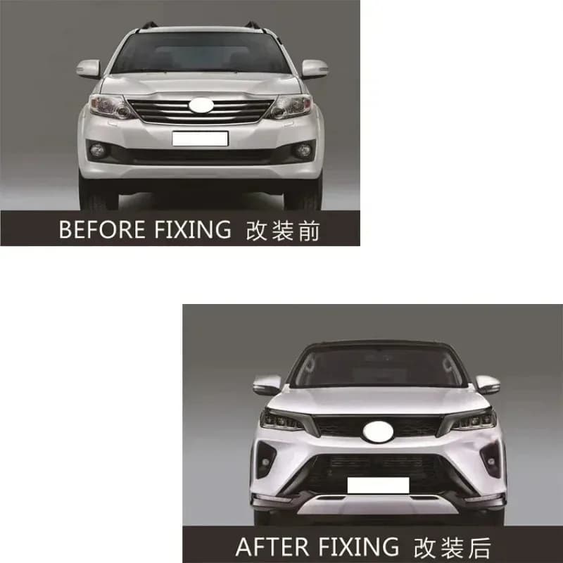 FOR 2012-2015 Upgrade To 2021 Style Kits Front Bumper Grille ，Body Kit Fortuner